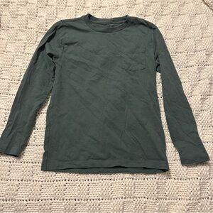 J Crew kids Green Long Sleeve Shirt